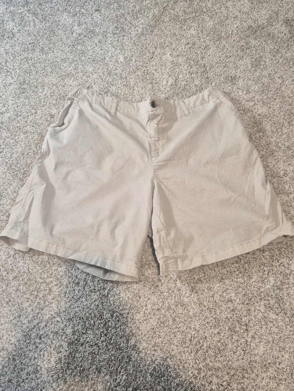 Casual Beige Cotton Shorts - Comfortable Everyday Wear